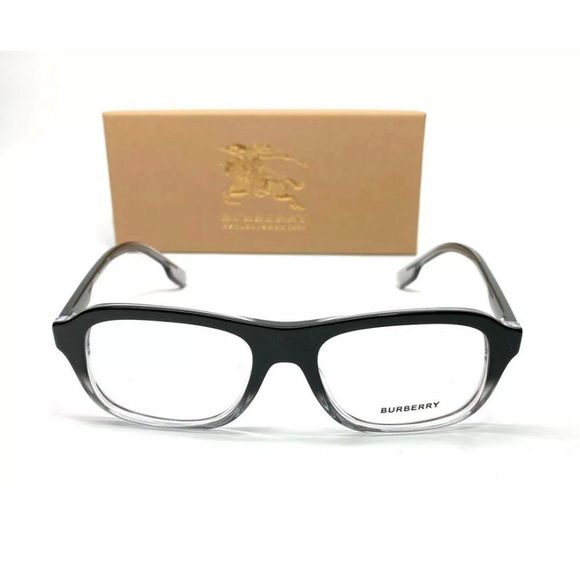 Burberry Men's Black Gradient Eyeglasses! - Picture 2 of 4
